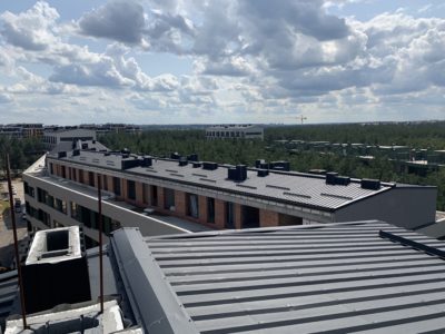 Установлены элементы накрышных констуркций